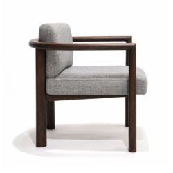 Silla LB Canorá - Diseño artesanal en cuero y madera maciza